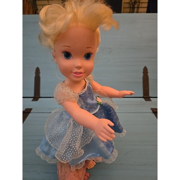 Cinderella Toddler Doll My First Disney Princess Little Girls Play Doll Blue Toy - Picture 2 of 5